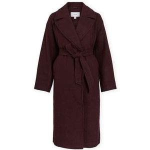 Vila  Fikka Long Jacket - Fig  Jassen  dames Bordeau