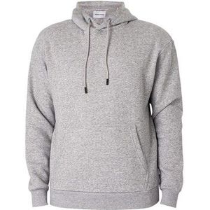 JACK & JONES ESSENTIALS Gemêleerde Hoodie JJEBRADLEY Grijs Melange