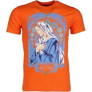 Local Fanatic  Holy Mary Oranje  Shirts  heren Oranje