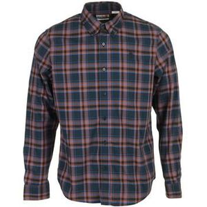 Timberland  Stretch Poplin Check Shirt Angora Yd  overhemden  heren Blauw