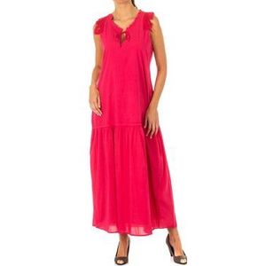 La Martina  LWD007-06072  jurken  dames Roze