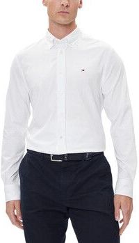 Tommy Hilfiger  PERFORMANCE KNIT SOL MW0MW39418  overhemden  heren Wit
