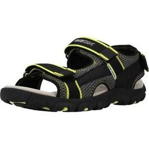 Geox  JR SANDAL STRADA A  sandalen  kind Zwart