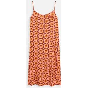 Oxbow  Linnen zomerjurk met print AZULEJO  Jurken dames Rood