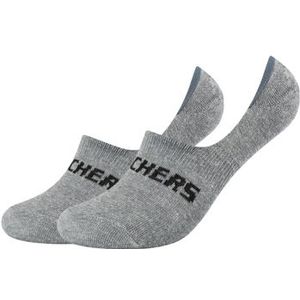 Skechers  2PPK Mesh Ventilation Footies Socks  Socks  heren Grijs