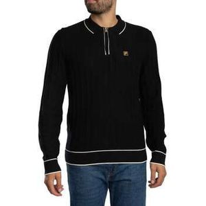 Fila  Sully poloshirt met lange mouwen  shirts  heren Zwart