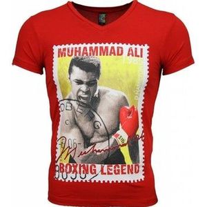 Local Fanatic  Muhammad Ali Zegel Print  Shirts  heren Rood
