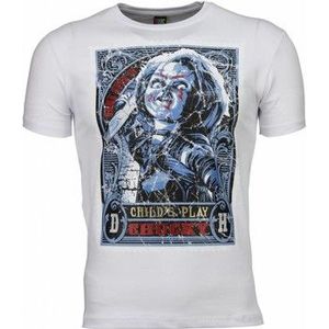 Local Fanatic  Chucky Poster Print  Shirts  heren Wit