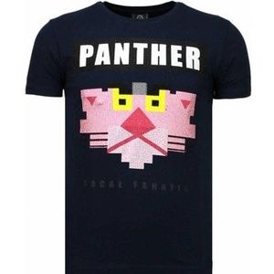 Local Fanatic  Panther For A Cougar Rhinestone  Shirts  heren Blauw