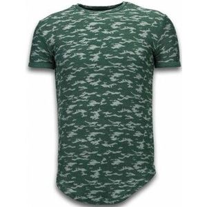 Justing  Fashionable Camouflage Long Fi Army  Shirts  heren Groen