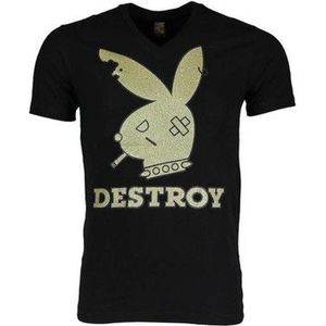 Local Fanatic  Destroy  Shirts  heren Zwart