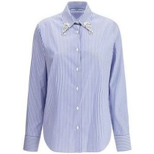 Prada  Gestreept overhemd model PRP471HRSOOO155UBB  Blouses  dames Blauw