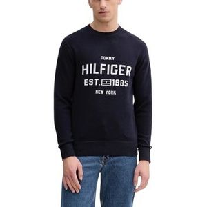 Tommy Hilfiger - Crewneck Sweater - Blauw - Heren - Katoen