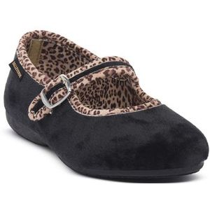 Valleverde  NERO  Ballerina's  dames Zwart