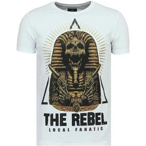 Local Fanatic  Rebel Pharaoh W  Shirts  heren Wit