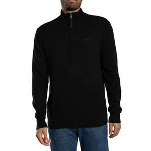 Superdry - Wool Blend Half Zip Jumper - Zwart - Trui