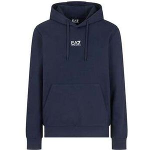 Ea7 Emporio Armani  Core Identity Hooded Sweatshirt Armani Blue  Truien  heren Zwart