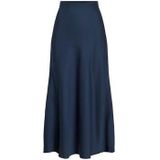 Vila - Ellette - Midi Rok - Hoge Taille - Geweven Stoffen - 100% Gerecycled Polyester