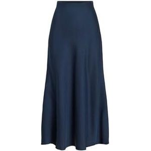 Vila - Ellette - Midi Rok - Hoge Taille - Geweven Stoffen - 100% Gerecycled Polyester
