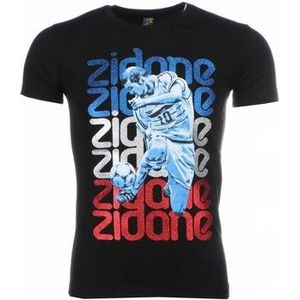 Local Fanatic  Zidane Print  Shirts  heren Zwart