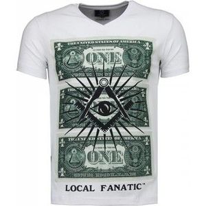 Local Fanatic  One Dollar Eye  Shirts  heren Wit
