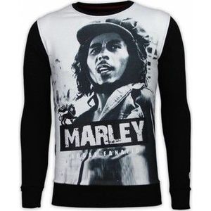 Local Fanatic  Bob Marley Digital Rhinestone  Truien  heren Zwart