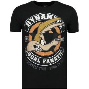 Local Fanatic  Dynamite Coyote Bedrukte Z  Shirts  heren Zwart