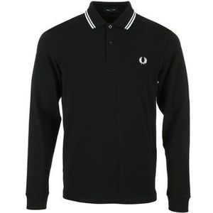 Fred Perry  Twin Tipped Long Sleeve  Shirts  heren Zwart