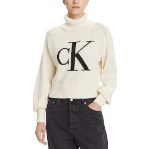 Calvin Klein Jeans  BLOWN UP CK LOOSE SWEATER CONTRA LV047D349G  Truien  dames