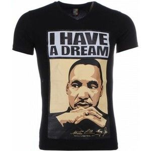 Local Fanatic  Martin Luther King I Have A Dream  Shirts  heren Zwart