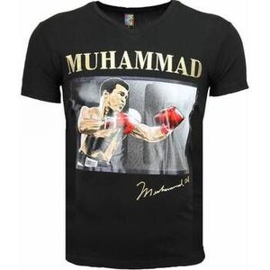 Local Fanatic  Muhammad Ali Glossy Print  Shirts  heren Zwart