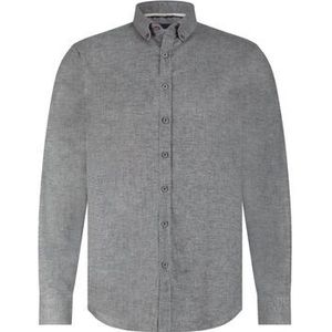 State Of Art - Knitted Oxford - Overhemd - Grijs