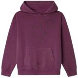 Pepe Jeans - Alicia - Sweatshirt - Paars - 8 Jaar - Lange Relaxte Hoodie