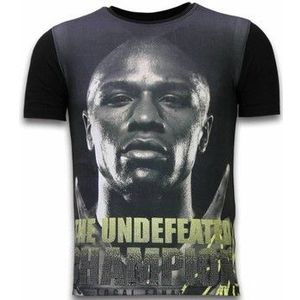 Local Fanatic  The Undefeated Champion Digital  Shirts  heren Zwart