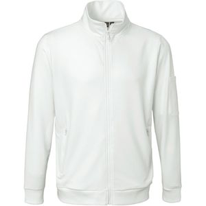 JOBELINE Heren sweatvest Saloa; Kledingmaat S; wit