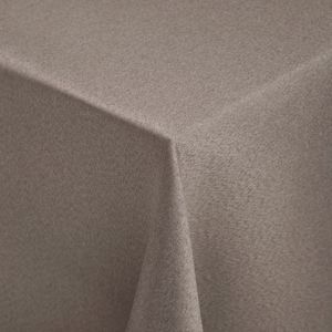 ERWIN M. Tafelkleed Ambita glad vierkant; 130x220 cm (BxL); taupe; rechthoekig