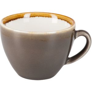 PULSIVA Koffiekopje Glaze; 200ml, 8.9x6.5 cm (ØxH); grijs; 6 stuk / verpakking