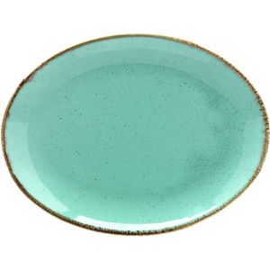 VEGA Schaal Sidina ovaal; 24x18x2.8 cm (LxBxH); turquoise; ovaal; 6 stuk / verpakking