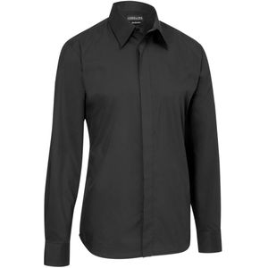 JOBELINE Overhemd lange mouw Fabrice regular fit; Kledingmaat 37/38; zwart