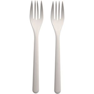 PAPSTAR Herbruikbare vork Bio-PP; 18.5 cm (L); wit; 1000 stuk / verpakking