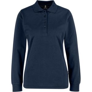 JOBELINE Damespolo Fly Lange mouwen; Kledingmaat 3XL; navy
