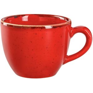 VEGA Espressokopje Sidina; 80ml, 6.5x5 cm (ØxH); rood; rond; 6 stuk / verpakking