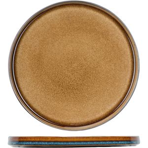 Cosy & Trendy Bord plat Quintana; 27.5 cm (Ø); amber; rond; 4 stuk / verpakking