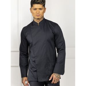 Le Nouveau Chef Herenkoksbuis Dave gekleurd; Kledingmaat L; zwart