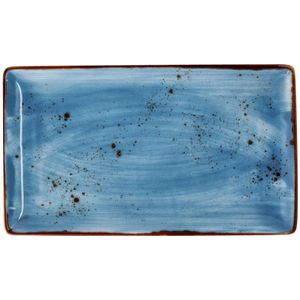 VEGA Platte schaal Nebro; 33.5x19x2.1 cm (LxBxH); lichtblauw; 3 stuk / verpakking