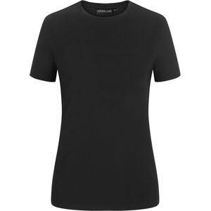 JOBELINE Dames shirt Malme korte mouw; Kledingmaat L; zwart