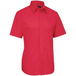 JOBELINE Overhemd Fabrice korte mouw; Kledingmaat 39/40; rood