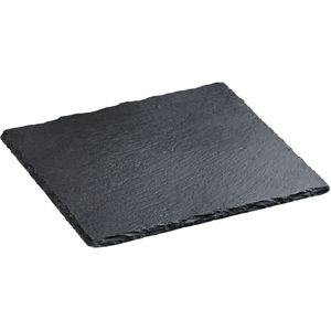 VEGA Leisteen plaat Patara vierkant zonder greep; 25x25x0.5 cm (LxBxH); zwart; vierkant; 2 stuk / verpakking