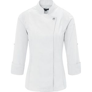 JOBELINE Dames koksbuis Carter lange mouw; Kledingmaat 56; wit