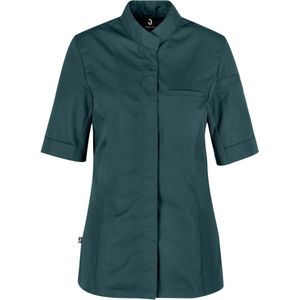 JOBELINE Dameskoksbuis Marco korte mouw; Kledingmaat 38; petrolgroen